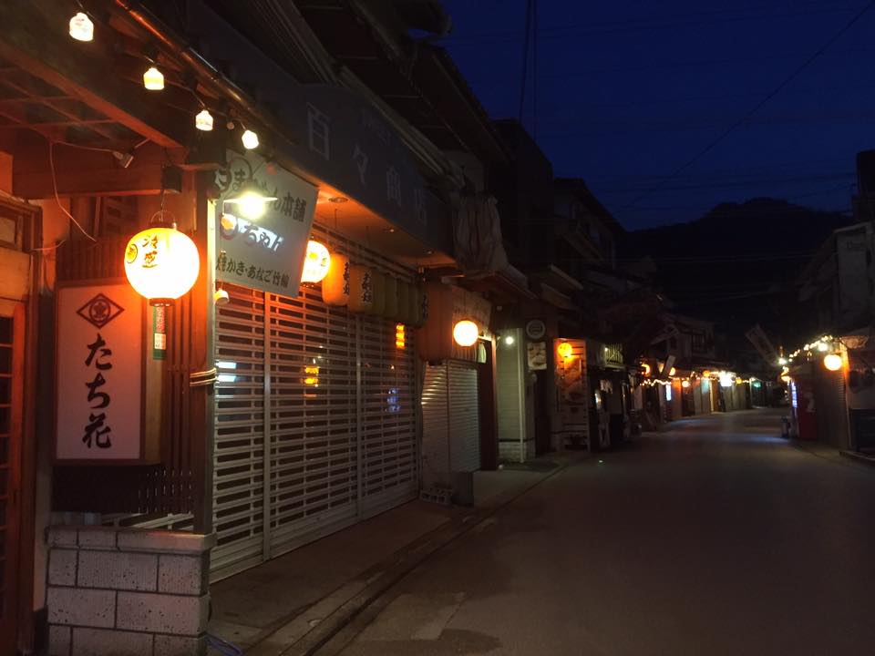 夜の宮島