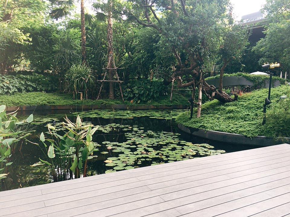 【Kimpton Maa-Lai Bangkok】ホテル1階の緑豊かな庭園カフェ「CRAFT」@ランスワン