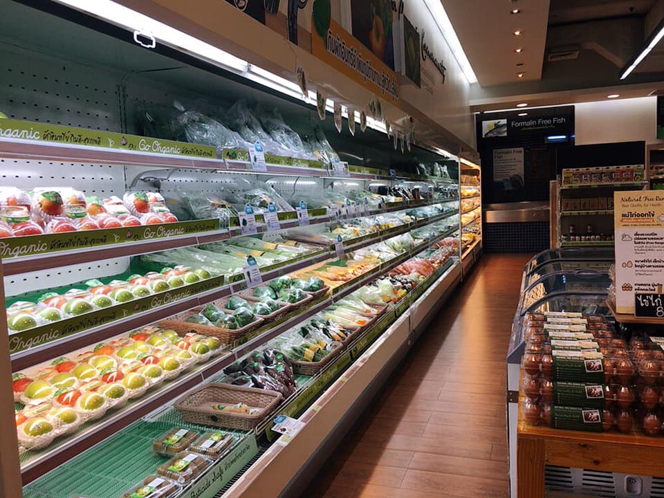 タイのオーガニック食品スーパー『Lemon Farm(レモンファーム)』チットロム店 生鮮食品