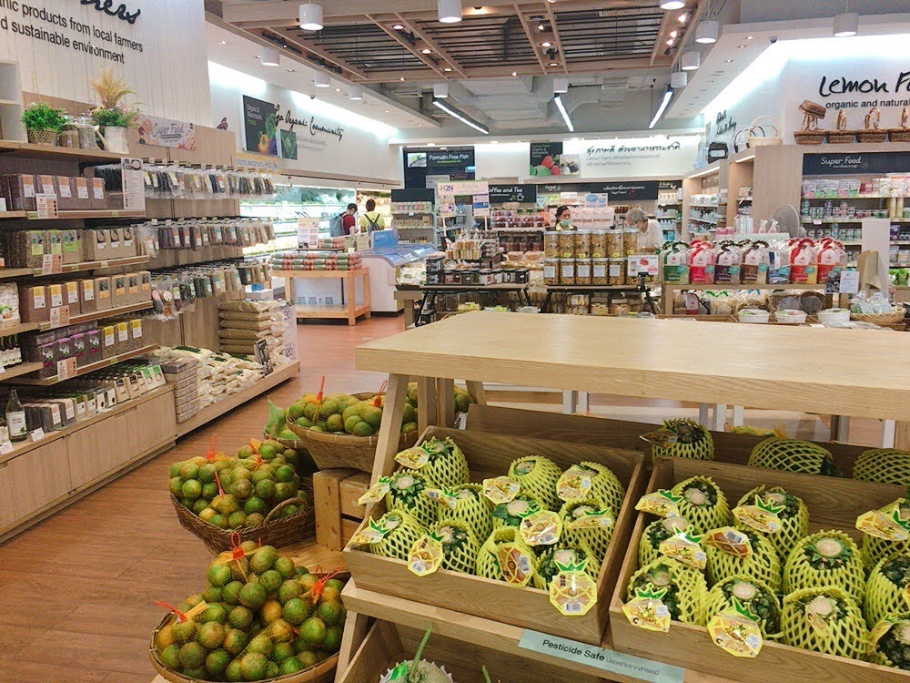 タイのオーガニック食品スーパー『Lemon Farm(レモンファーム)』チットロム店